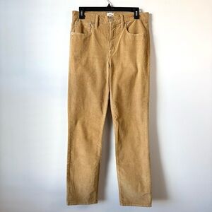 J. Crew Vintage Slim Straight Corduroy Pants Tan 29 Tall
